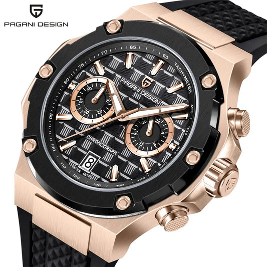 New PAGANI DESIGN Top Brand Men Watch Japan VK64 Quartz Watches Multi functional Chronograph Classic Luxury Wristwatch Men Gift