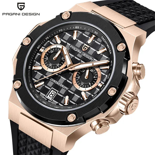New PAGANI DESIGN Top Brand Men Watch Japan VK64 Quartz Watches Multi functional Chronograph Classic Luxury Wristwatch Men Gift