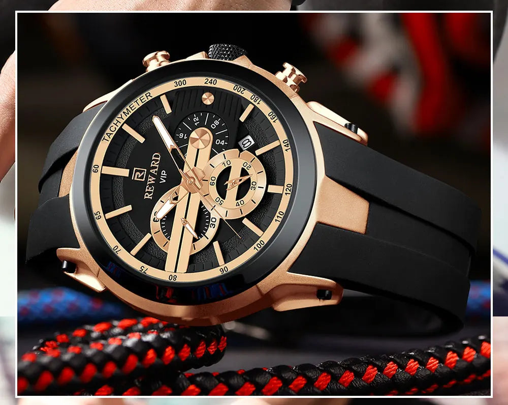 REWARD Watch for Men Waterproof Chronograph