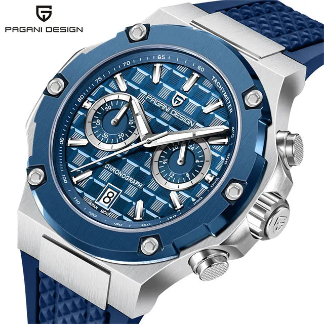 New PAGANI DESIGN Top Brand Men Watch Japan VK64 Quartz Watches Multi functional Chronograph Classic Luxury Wristwatch Men Gift