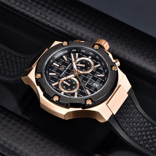 New PAGANI DESIGN Top Brand Men Watch Japan VK64 Quartz Watches Multi functional Chronograph Classic Luxury Wristwatch Men Gift