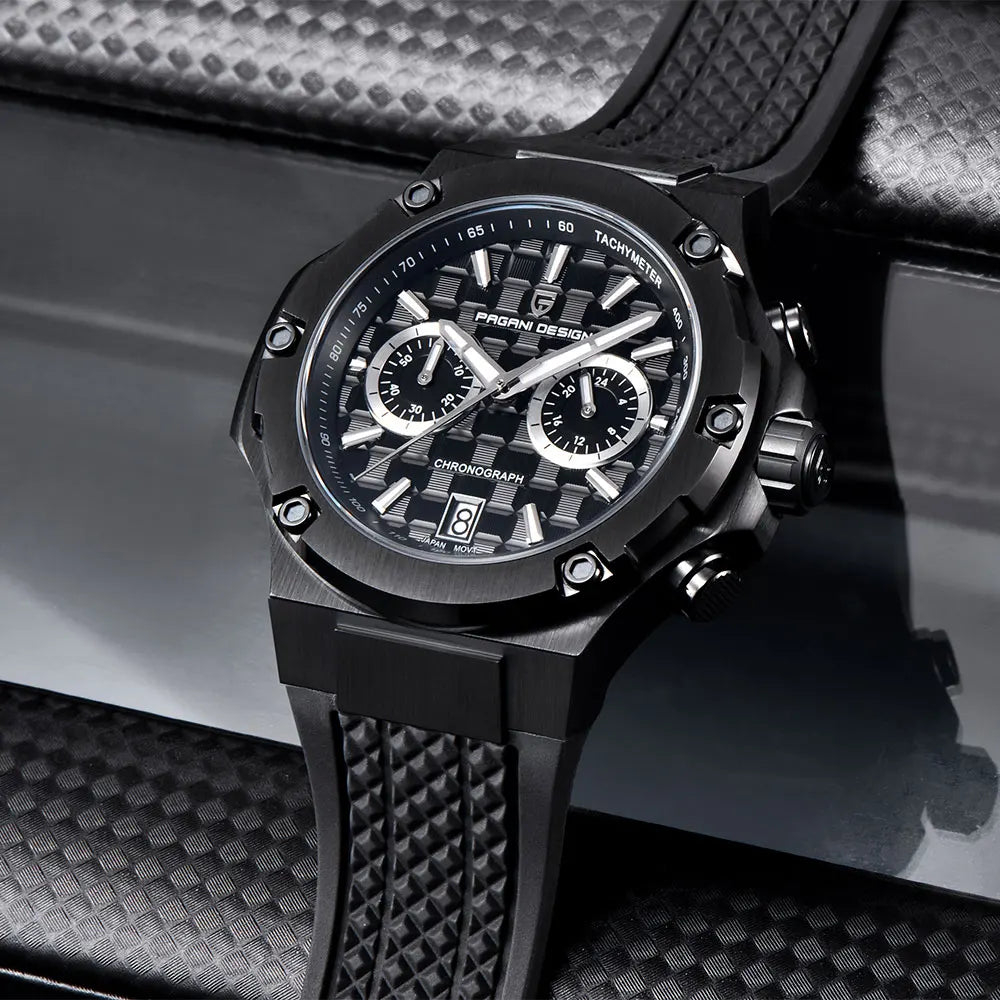 New PAGANI DESIGN Top Brand Men Watch Japan VK64 Quartz Watches Multi functional Chronograph Classic Luxury Wristwatch Men Gift