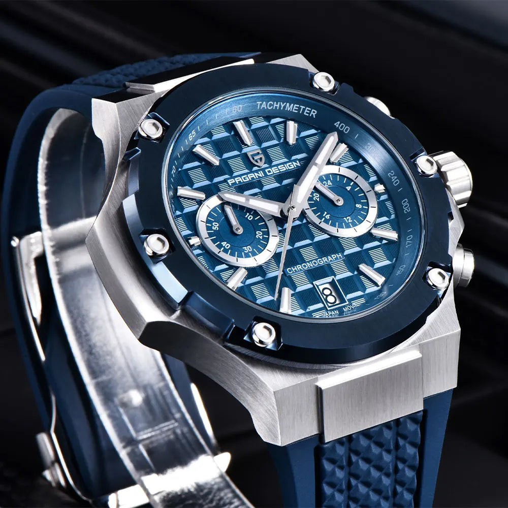 New PAGANI DESIGN Top Brand Men Watch Japan VK64 Quartz Watches Multi functional Chronograph Classic Luxury Wristwatch Men Gift