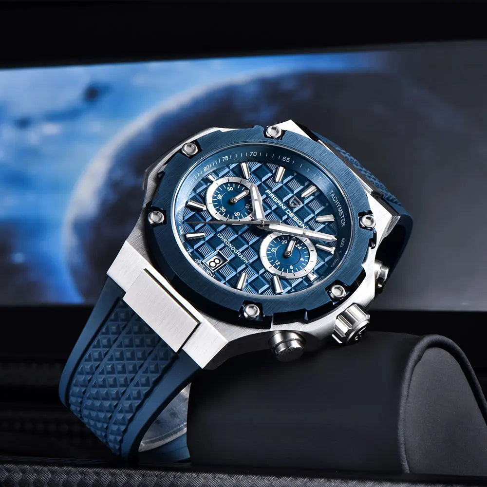 New PAGANI DESIGN Top Brand Men Watch Japan VK64 Quartz Watches Multi functional Chronograph Classic Luxury Wristwatch Men Gift