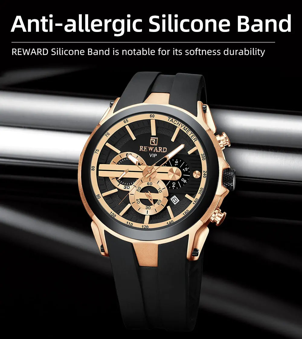 REWARD Watch for Men  Waterproof  Chronograph