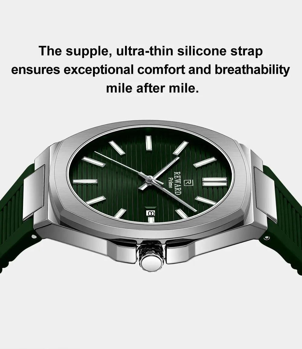 Reward 632829MCasual Sports Quartz Watch Silicone Strap Waterproof Calendar Luminous Watches for Men Montres Hommes Reloj Hombre