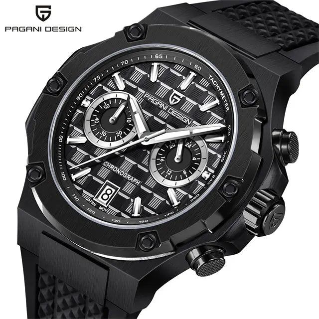 New PAGANI DESIGN Top Brand Men Watch Japan VK64 Quartz Watches Multi functional Chronograph Classic Luxury Wristwatch Men Gift
