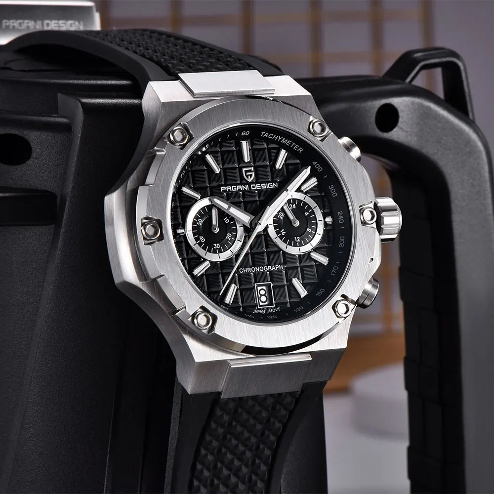 New PAGANI DESIGN Top Brand Men Watch Japan VK64 Quartz Watches Multi functional Chronograph Classic Luxury Wristwatch Men Gift