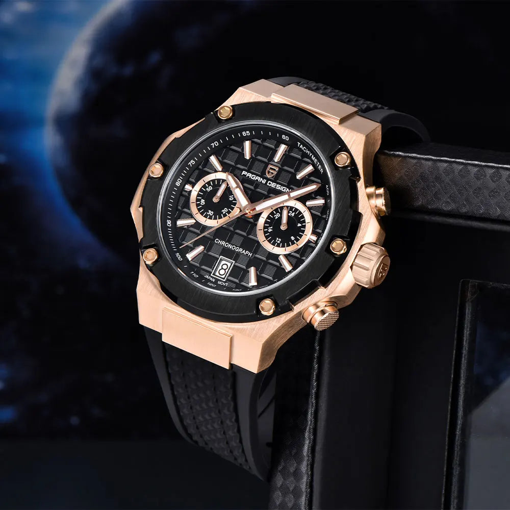 New PAGANI DESIGN Top Brand Men Watch Japan VK64 Quartz Watches Multi functional Chronograph Classic Luxury Wristwatch Men Gift